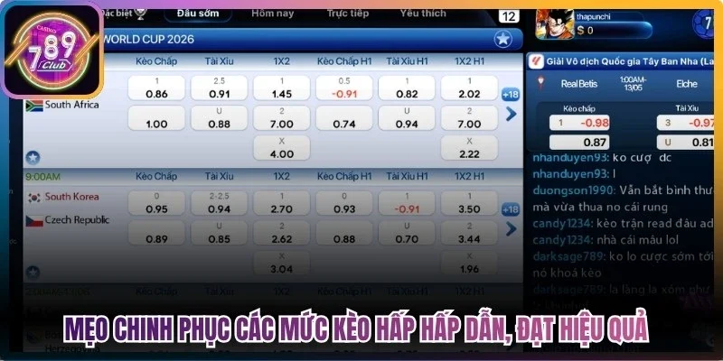 Mẹo chinh phục các mức kèo hấp hấp dẫn, đạt hiệu quả từ chuyên gia